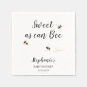 Bee Baby Shower Custom スタンダードカクテルナプキン (正面)
