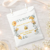 Bee Baby Shower Favor Bag  フェイバーバッグ (クリップ留めされた状態)