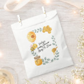 Bee Baby Shower Favor Bag フェイバーバッグ (クリップ留めされた状態)