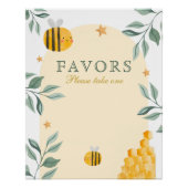 Bee baby shower favors ポスター (正面)