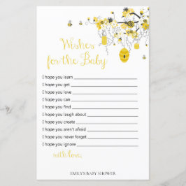 Bee Baby Shower Game -ベビー