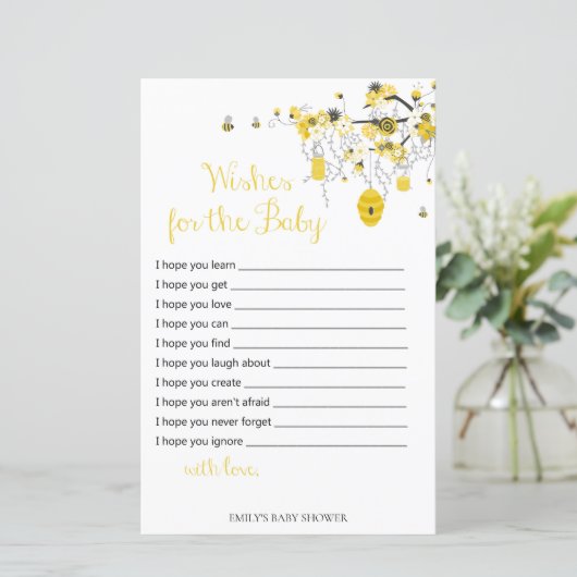 Bee Baby Shower Game -ベビー (スタンド正面)