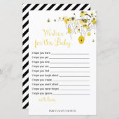 Bee Baby Shower Game -ベビー (正面/裏面)