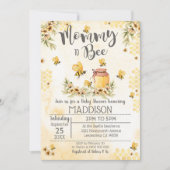 Bee Baby Shower Invitation Mommy to Bee 招待状 (正面)