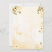 Bee Baby Shower Invitation Mommy to Bee 招待状 (裏面)