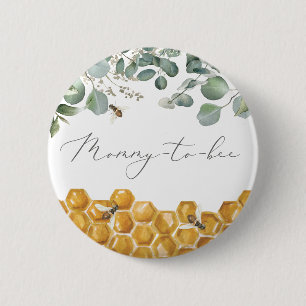 Bee Baby Shower Mommy to Bee 缶バッジ
