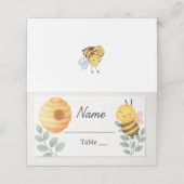 Bee Baby Shower Place Card  プレイスカード (外部開封)