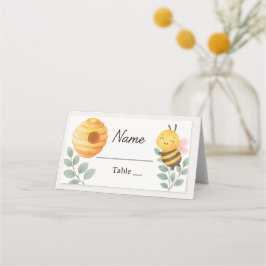 Bee Baby Shower Place Card  プレイスカード