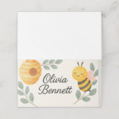 Bee Baby Shower Place Card  プレイスカード (外部開封)