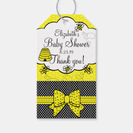 Bee Baby Shower Thank You ギフトタグ
