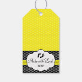 Bee Baby Shower Thank You ギフトタグ (裏面)