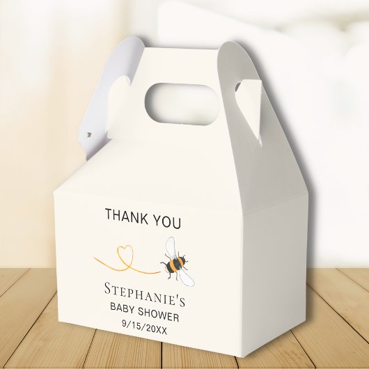 Bee Baby Shower Thank You フェイバーボックス