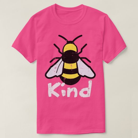 Bee Be Kind Kids Unity Dayオレンジ色のアンチいじめ Tシャツ (デザイン正面)