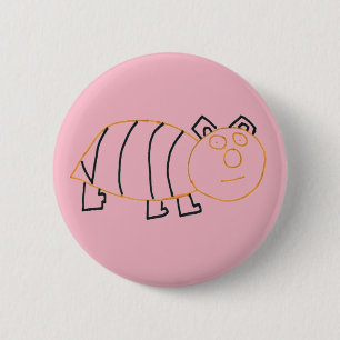 Bee Bear Standard、5.7 cm(2.25インチ)ラウンドバッジ 缶バッジ