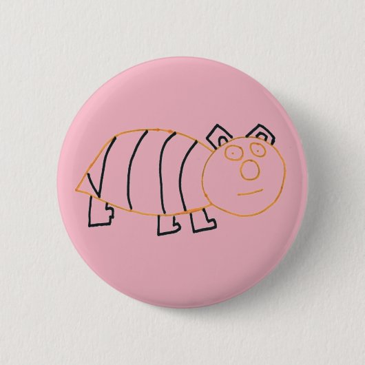 Bee Bear Standard、5.7 cm(2.25インチ)ラウンドバッジ 缶バッジ (正面)