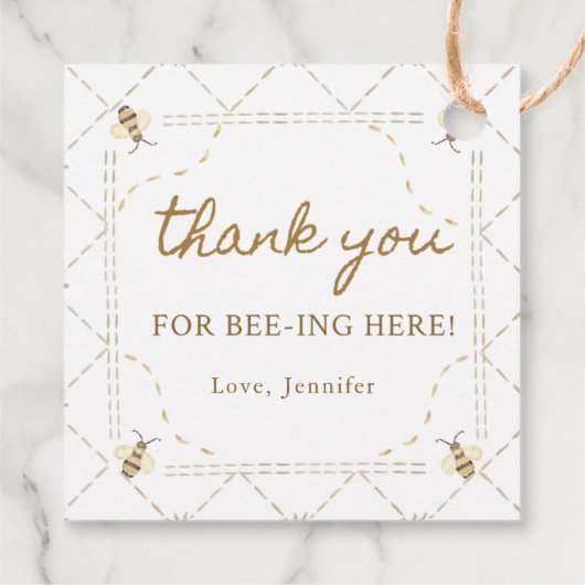 Bee-Bee-Bee-Bee-Bee-Bee-Thank フェイバータグ (裏面)