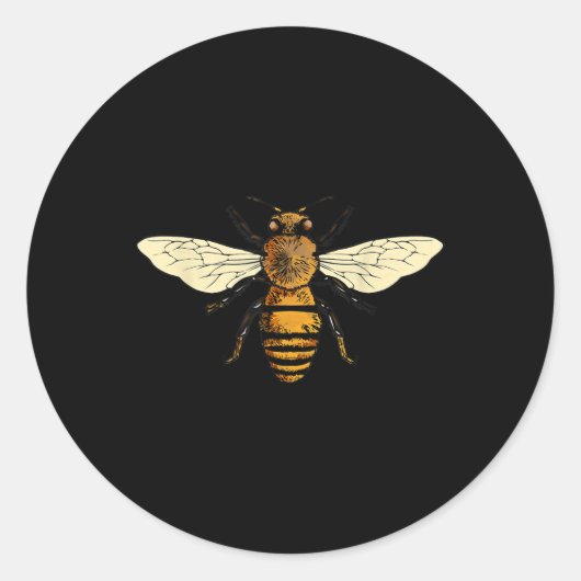 Bee Beekeeper I Bees環境保護Bee ラウンドシール (正面)
