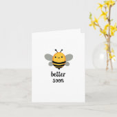 BEE Better Soon Shik Bee Get Well Card カード (黄色い花)