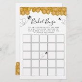 Bee Bingoブライダルシャワーゲーム (正面/裏面)