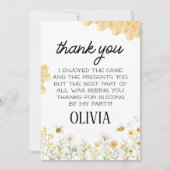 Bee Birthday サンキューカード (正面)