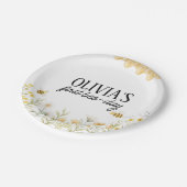 Bee Birthday ペーパープレート (アングル)