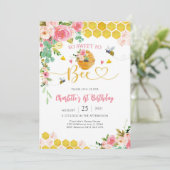 Bee Birthday Invitation Girl 招待状 (スタンド正面)