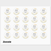 Bee Birthday Stickers ラウンドシール (シート)