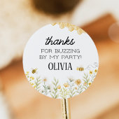 Bee Birthday Stickers ラウンドシール