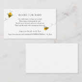 Bee Books forベビー挿入カード エンクロージャーカード (正面/裏面)