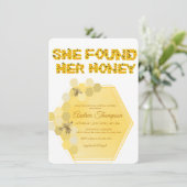 Bee Bridal Showerの招待 |ハチミツを見つけた 招待状 (スタンド正面)