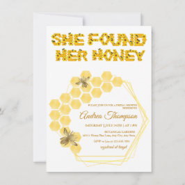 Bee Bridal Showerの招待 |ハチミツを見つけた 招待状