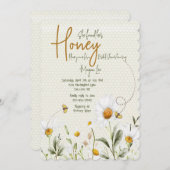 Bee Bridal Showerの招待 招待状 (正面/裏面)