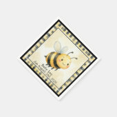 Bee Bug Boy ベビーシャワー スタンダードカクテルナプキン (角)