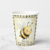 Bee Bug Boy ベビーシャワー 紙コップ (裏面)