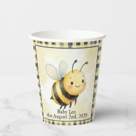 Bee Bug Boy ベビーシャワー 紙コップ