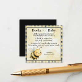 Bee Bug Boy Baby Shower エンクロージャーカード