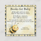 Bee Bug Boy Baby Shower エンクロージャーカード (正面)