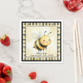 Bee Bug Boy Baby Shower スタンダードカクテルナプキン (インサイチュ)