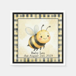 Bee Bug Boy Baby Shower スタンダードカクテルナプキン