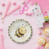 Bee Bug Boy Baby Shower ペーパープレート (パーティー)