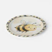 Bee Bug Boy Baby Shower ペーパープレート (アングル)