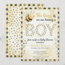 Bee Bug Boy Baby Shower