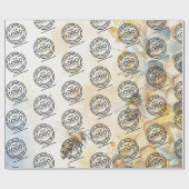 Bee Business Logo Companiesのブ企業のランド ラッピングペーパー (フラット)