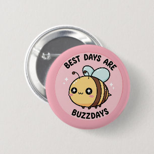 Bee Button – かわいいミツバチのピンバッジ 缶バッジ
