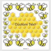 Bee Cartoon Collectionスタンプ シール (シート)