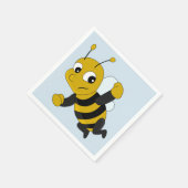 Bee cartoon napkins スタンダードカクテルナプキン (角)