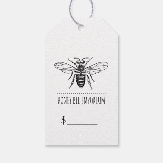 Bee Circleロゴビジネス価格 ギフトタグ (裏面)