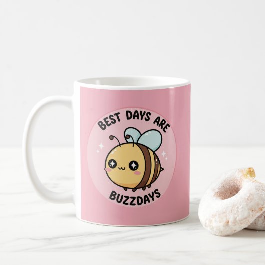 Bee Coffee Mug – Cute Kawaii Bumblebee コーヒーマグカップ (ドーナツ)
