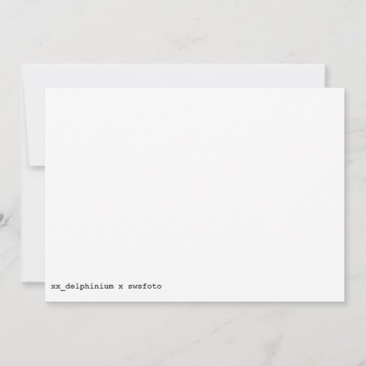 Bee & Coneflower Photo Reprint 招待状 (裏面)