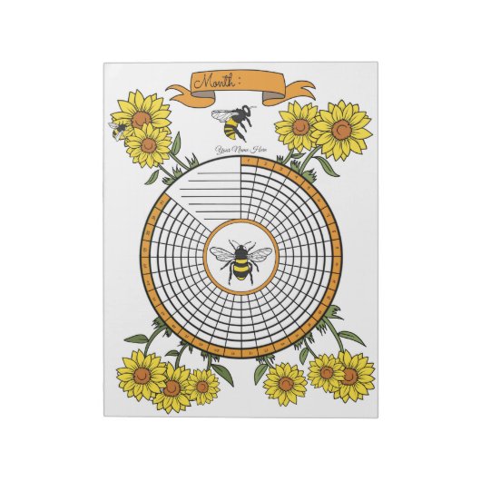 Bee Crix Trackerカスタムメモ帳 ノートパッド (回転)